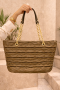 The Padded Olive Shopper