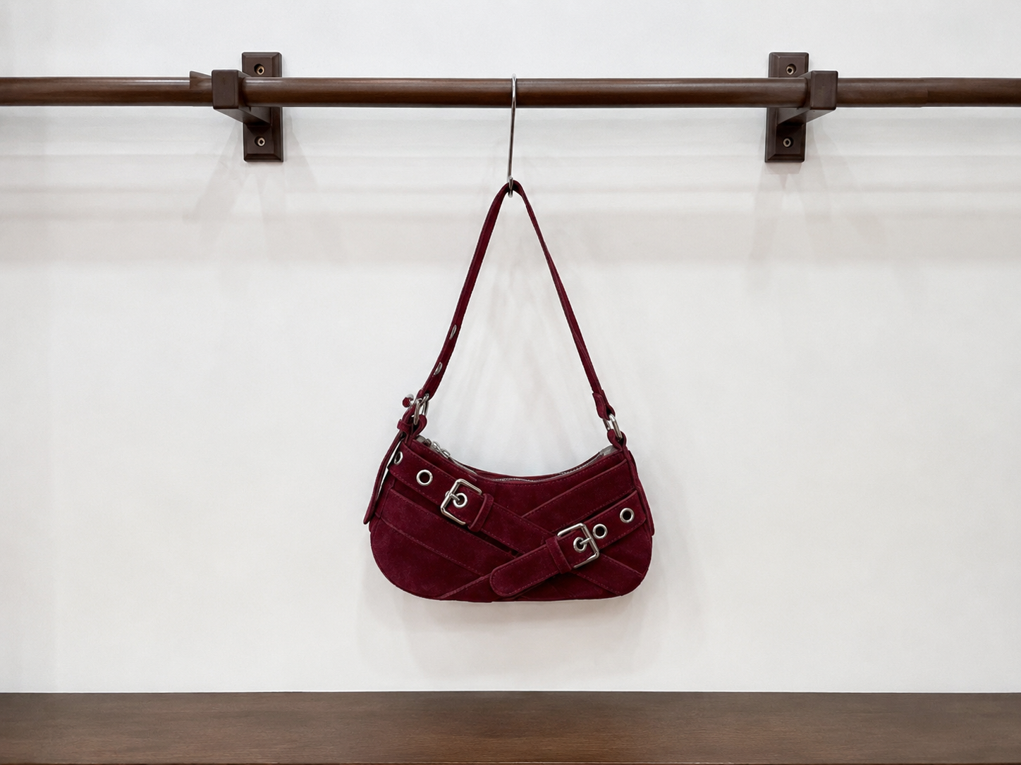 The Sienna Suede Moto Bag