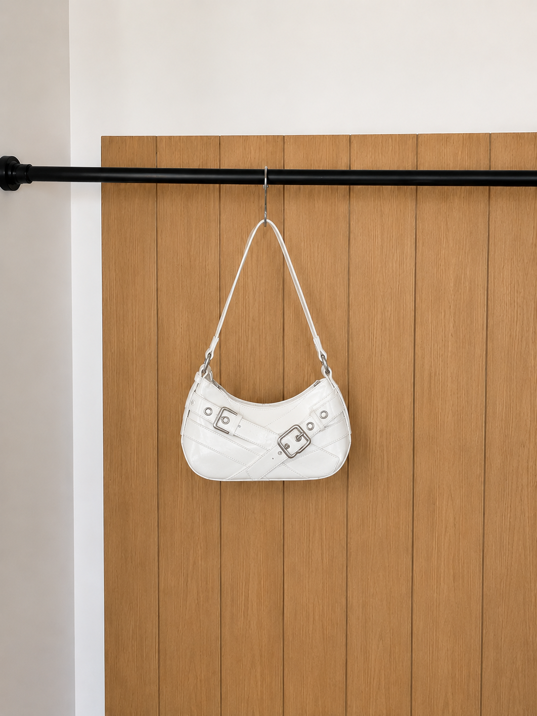 The Noir Moto Shoulder Bag