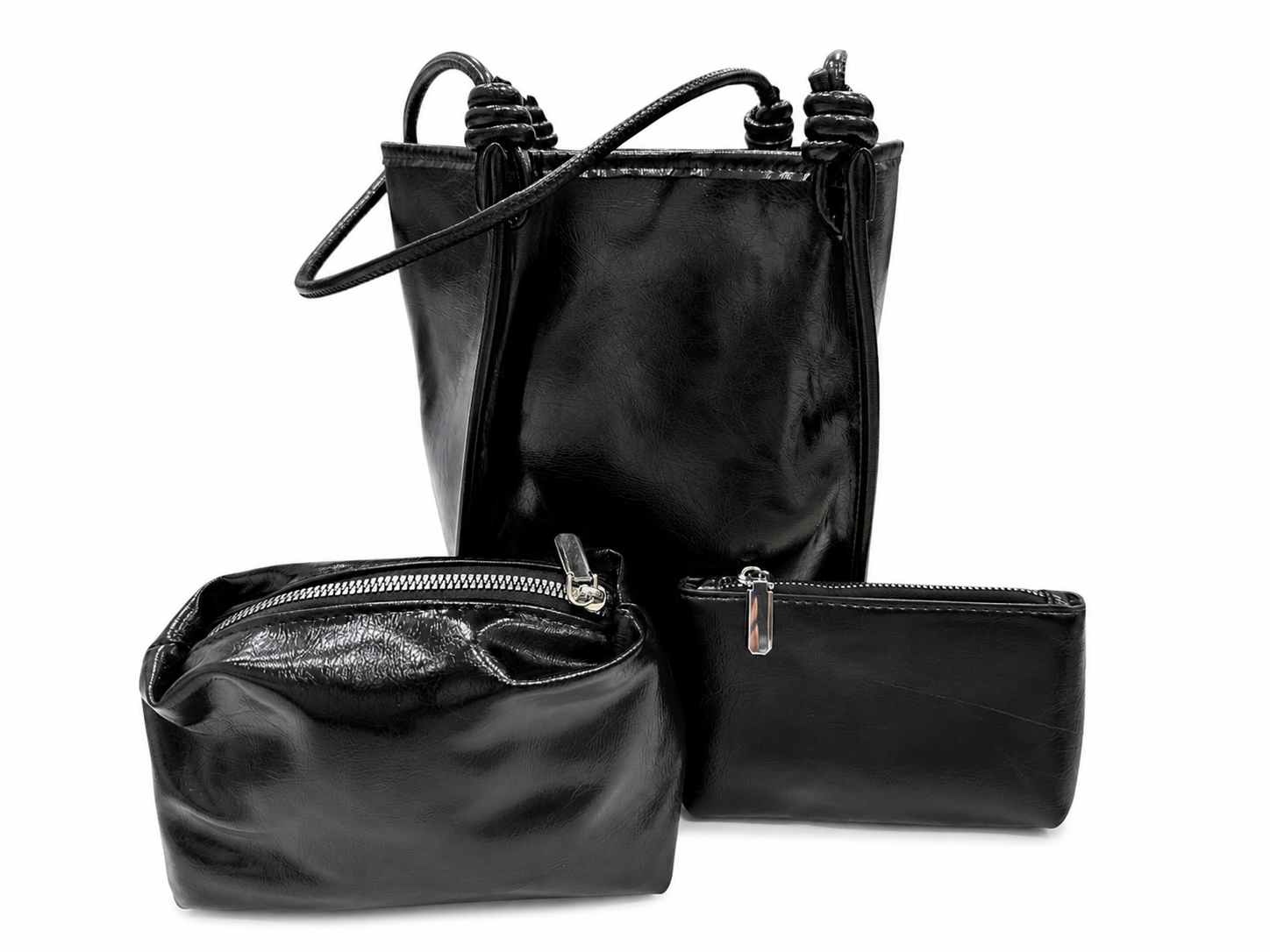 Noir Knot Tote Set