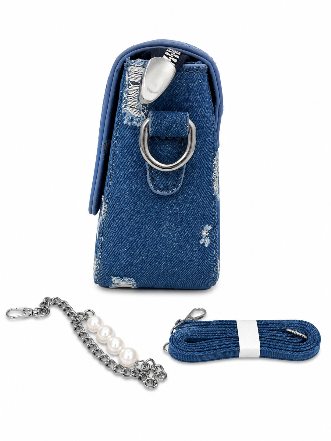 Denim Crossbody Shoulder Bag