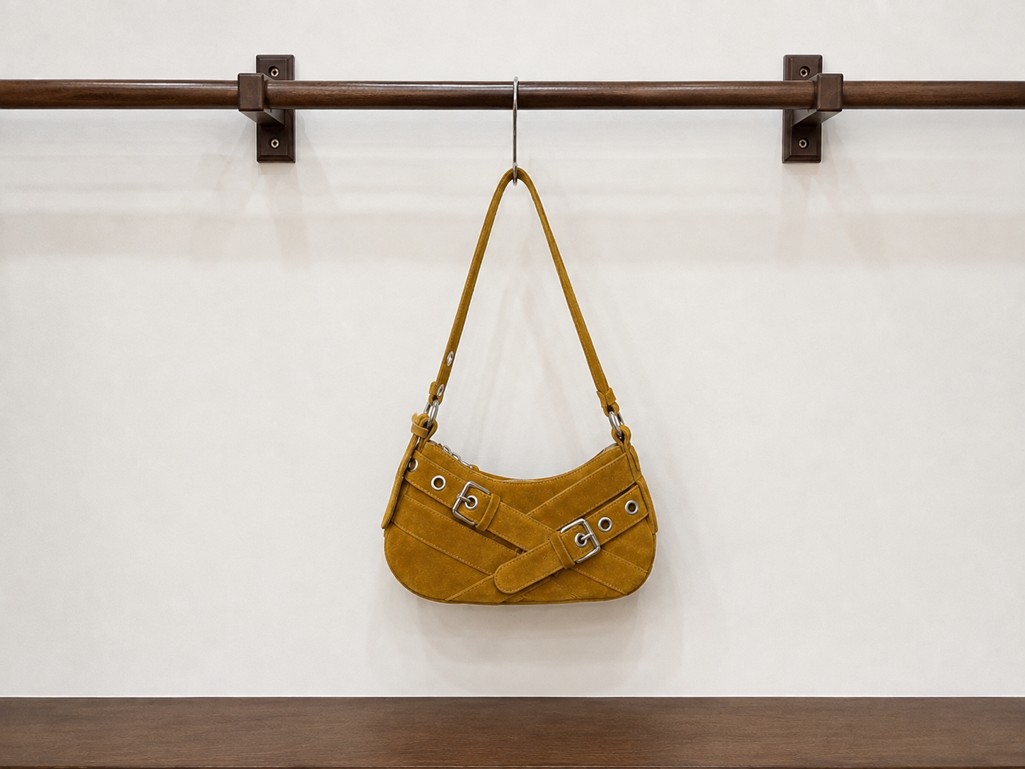 The Sienna Suede Moto Bag