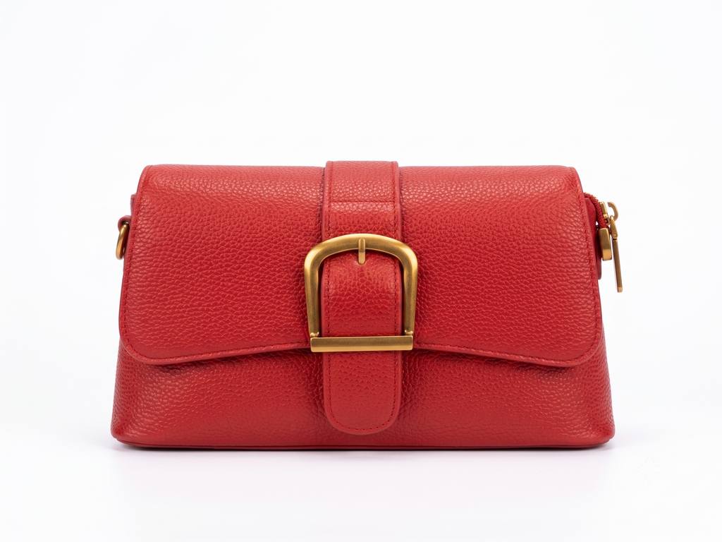 The Crimson Buckle Crossbody