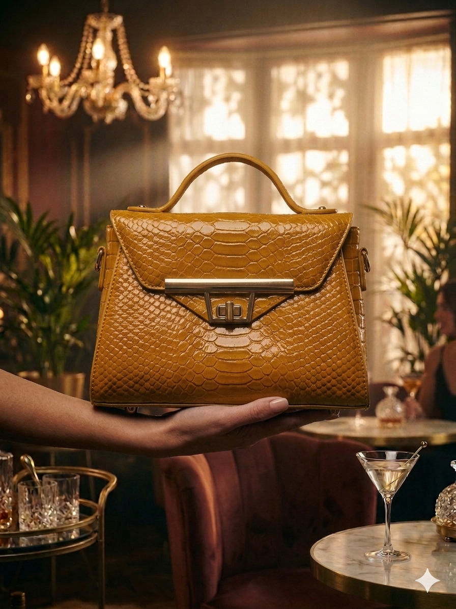 Luxe Signature Croc Bag
