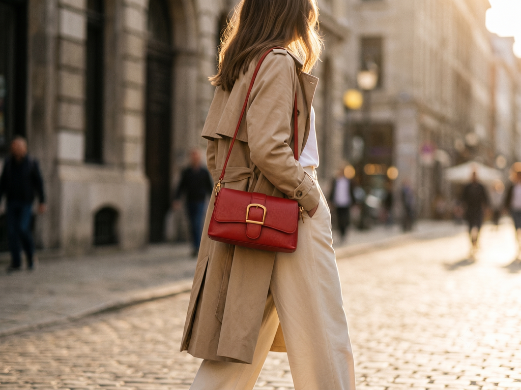 The Crimson Buckle Crossbody