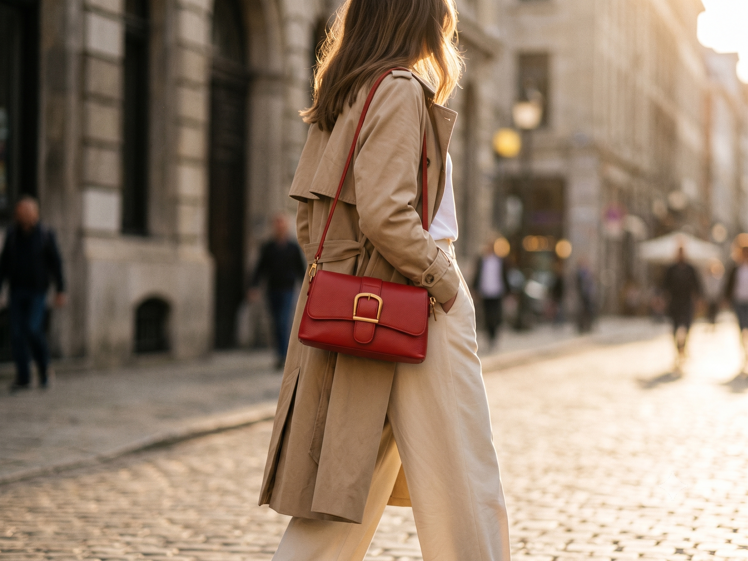 The Crimson Buckle Crossbody