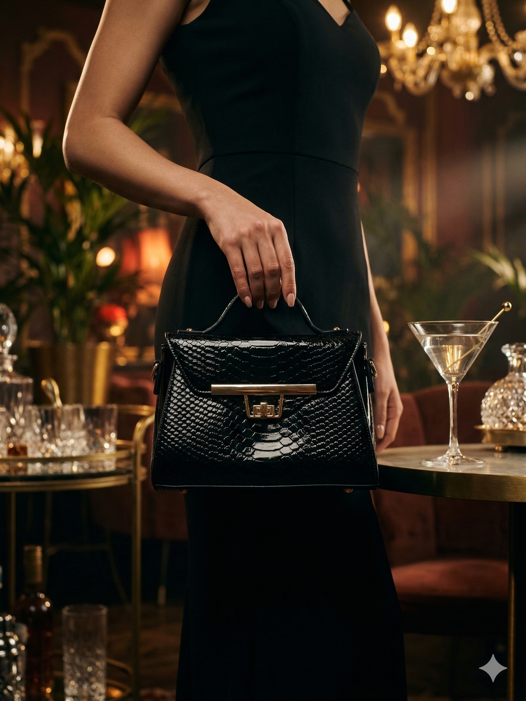 Luxe Signature Croc Bag