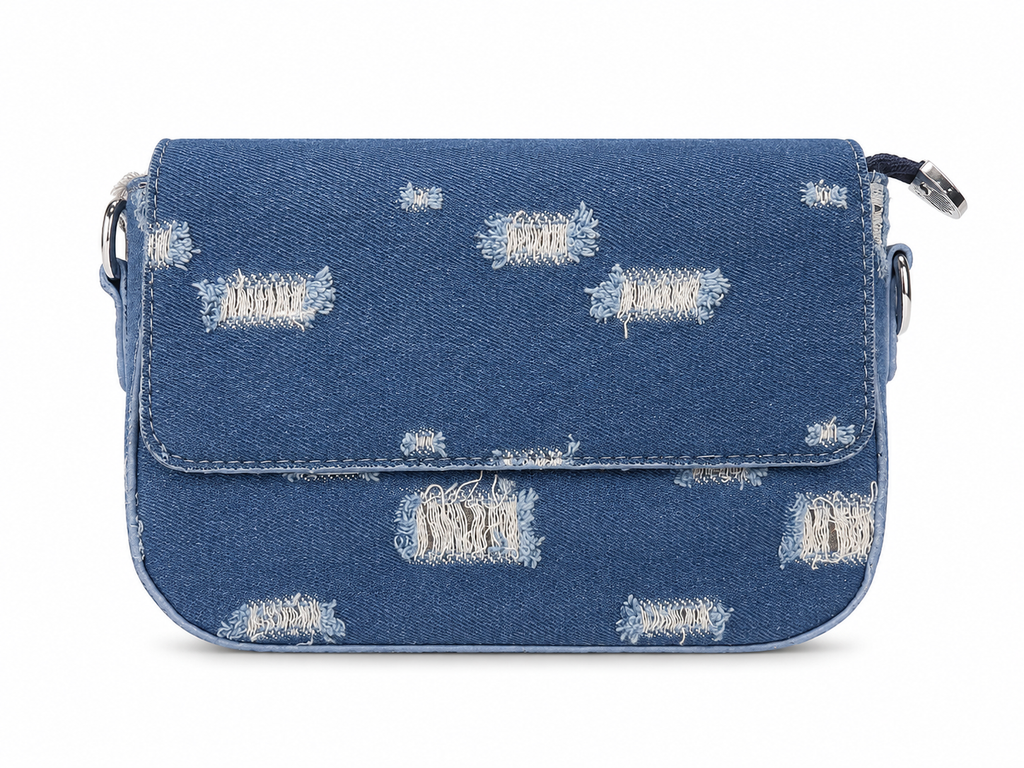 Denim Crossbody Shoulder Bag