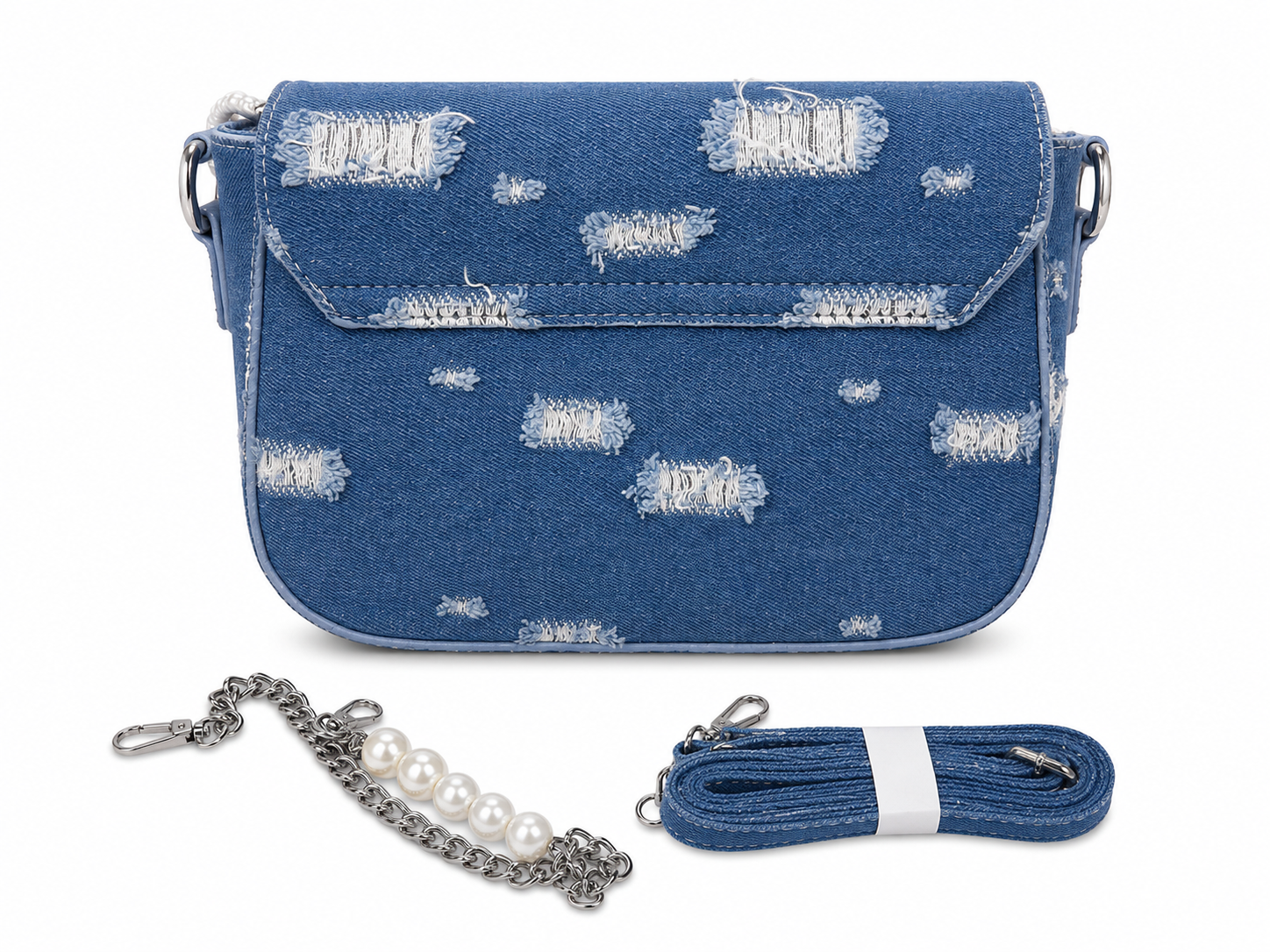 Denim Crossbody Shoulder Bag