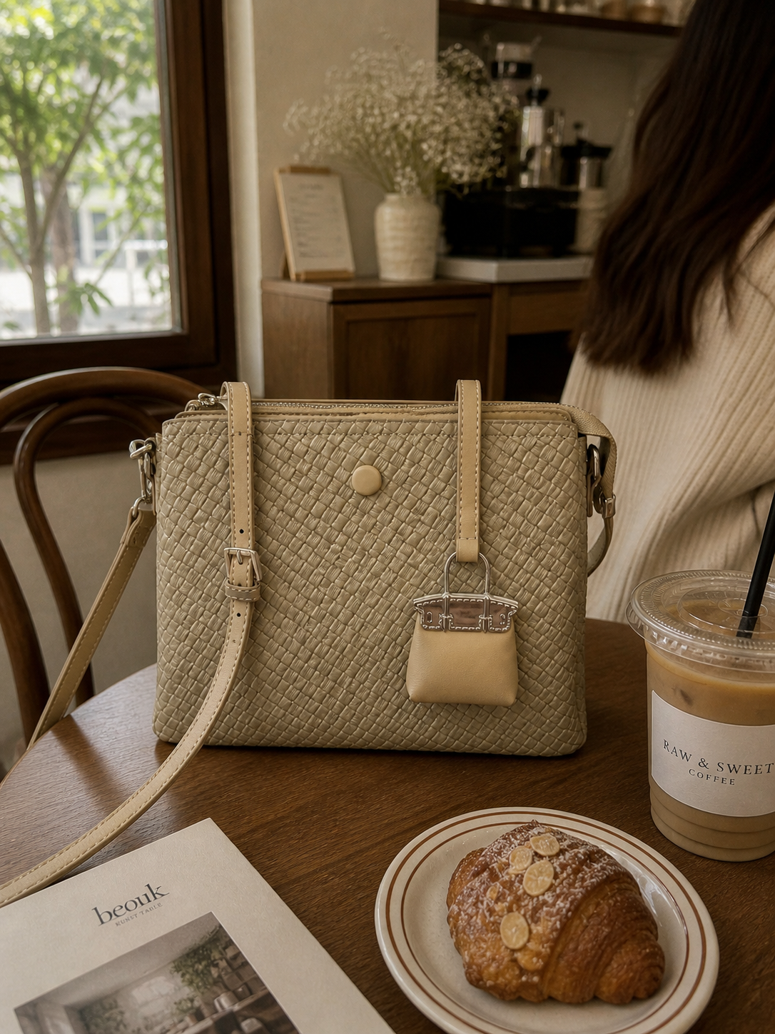 The Serena Woven Satchel